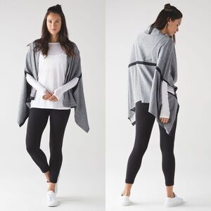 Lululemon Vinyasa Wrap Grey Hazy Heather Heathered White Heathered Black